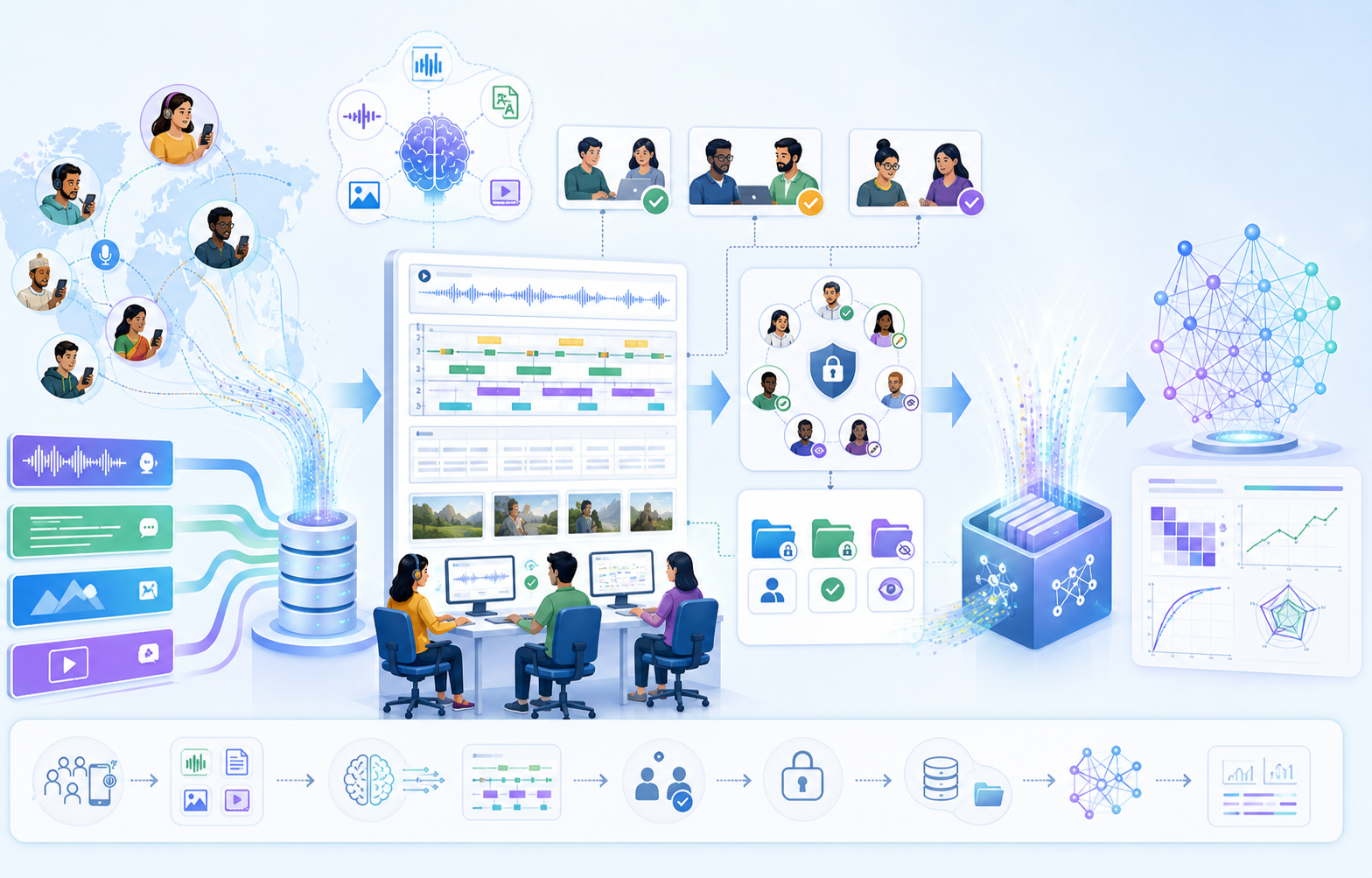 Data preparation for AI pipelines